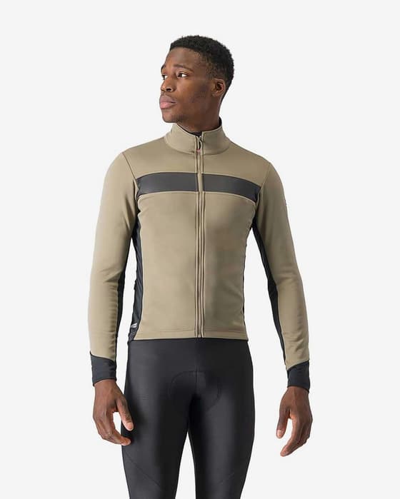 Chaqueta Castelli Raddoppia 3 GORE-TEX INFINIUM™ beige claro negro