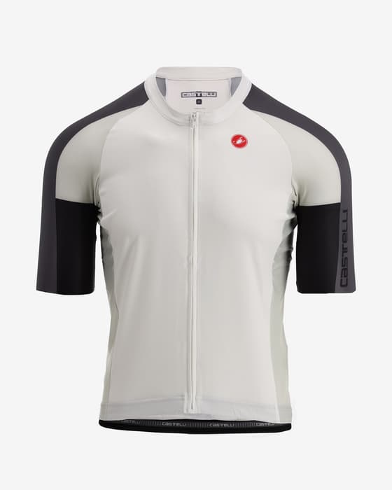Maillot Castelli Entrata 6 manga corta blanco marfil