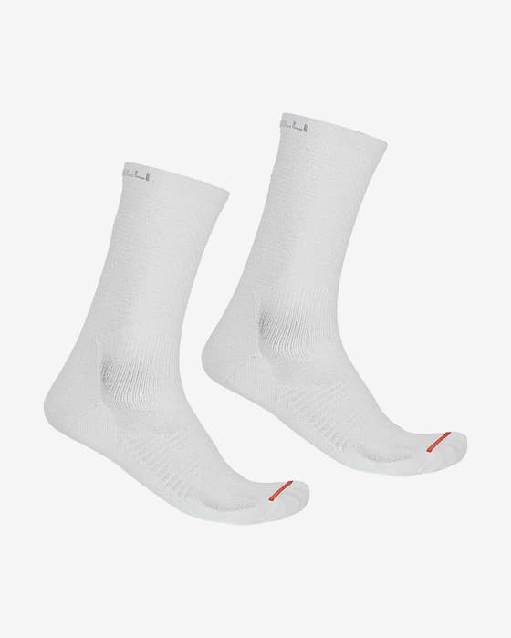 Pack calcetines Castelli A/C 18 blanco (2 pares)