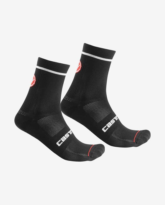 Pack calcetines Castelli Entrata 13 negro (2 pares)