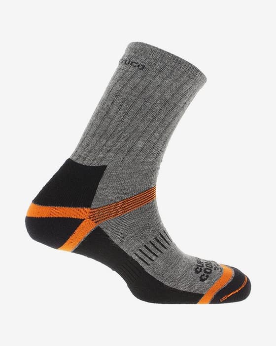Calcetines Chiruca Coolmax Caminante Cupron gris naranja