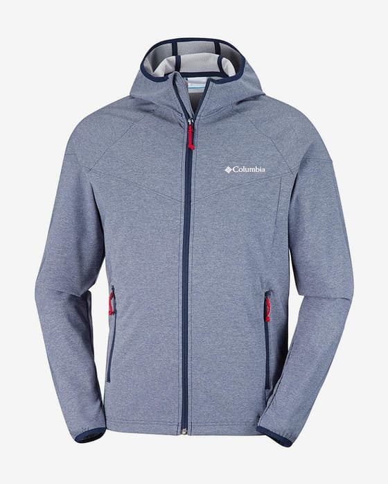 Chaqueta con capucha Columbia Heather Canyon Softshell azul oscuro