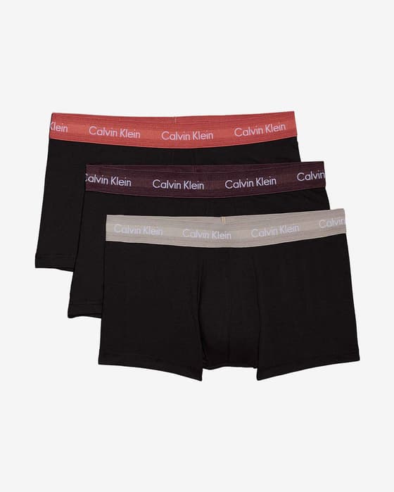 Bóxer Calvin Klein Low negro beige rojo (3 unidades)
