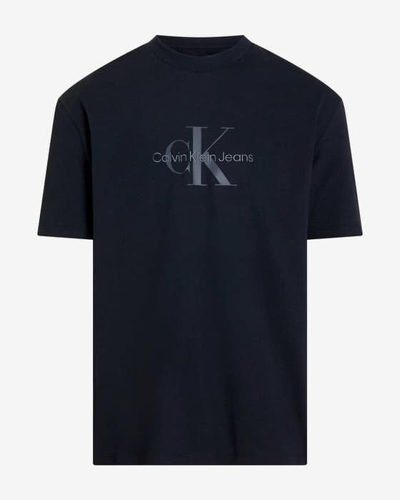 Camiseta Calvin Klein Jeans Hero Monogram 20s manga corta negro puro