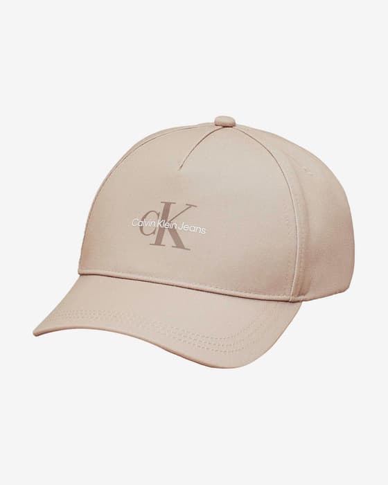 Gorra Calvin Klein Jeans Monologo Print Cap beige