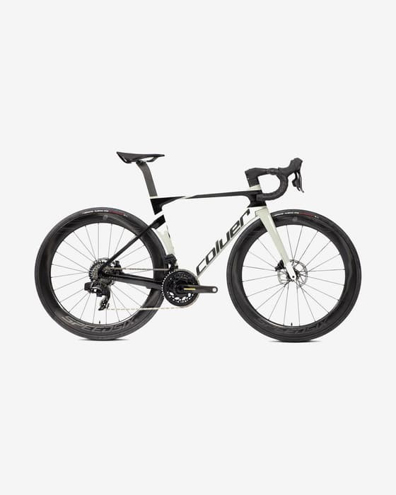 Bicicleta de estrada Coluer Code CR 6.8 bege preto
