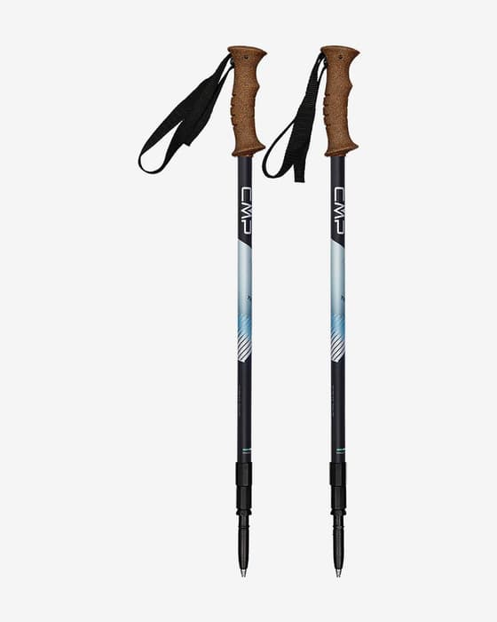 Bastones CMP Trivor negro puro azul claro (par)