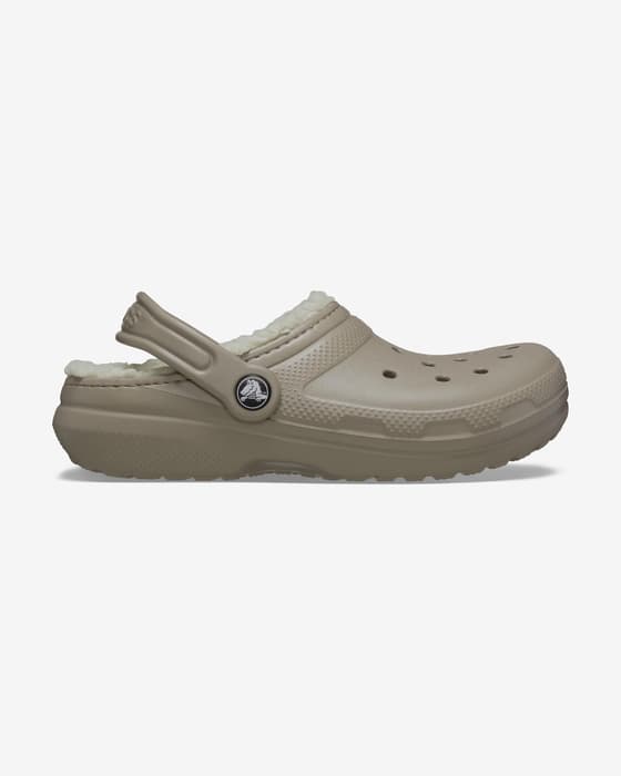 Crocs Classic Lined Clog Brown Kids
