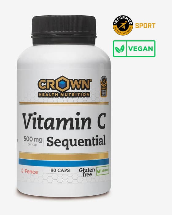 Capsules Crown Sport Nutrition Vitamine C Séquentielle (90 capsules)
