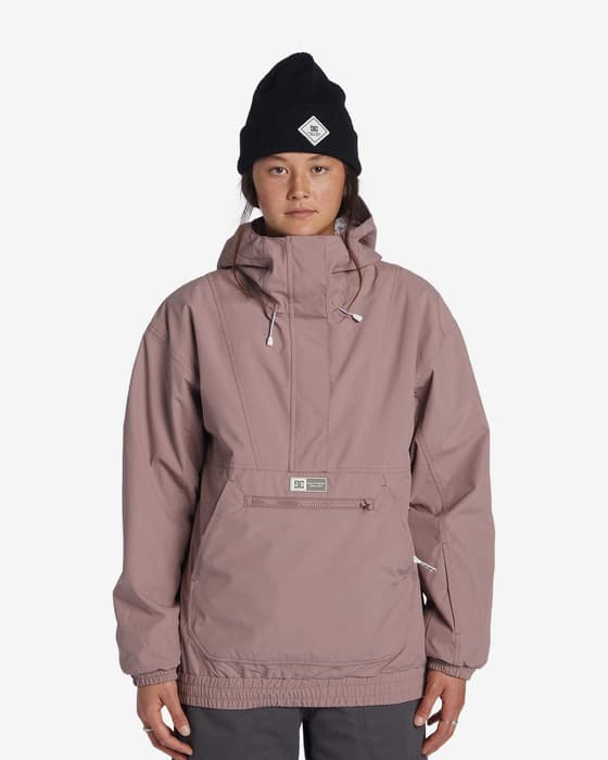 Chaqueta con capucha DC Shoes Chalet Anorak marrón mujer