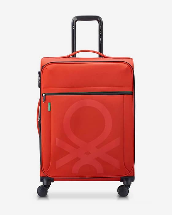 Valigia Delsey Paris x Benetton Color Block Espandibile 77L arancione rossiccio