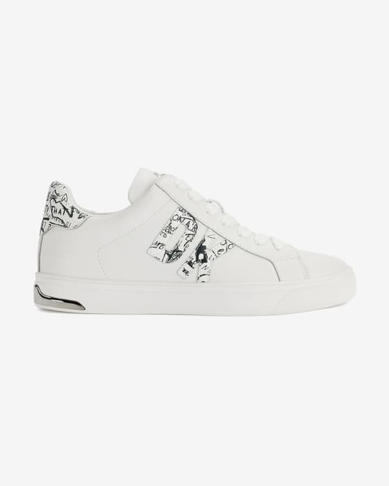 Zapatillas DKNY Abeni Lace Up On blanco puro negro mujer