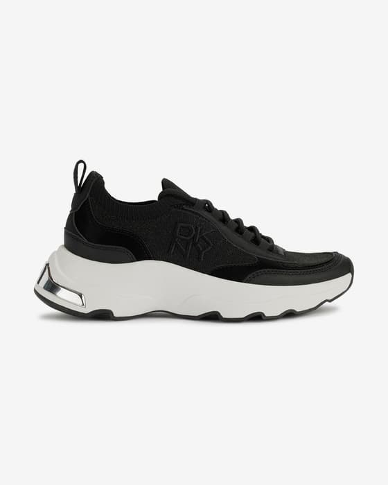 Zapatillas DKNY Jami Lace Up negro puro blanco mujer