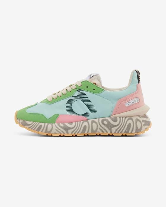 Zapatillas Duuo Sensei Moon azul verde rosa