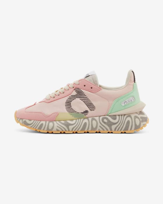 Zapatillas Duuo Sensei Moon rosa verde