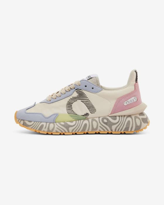 Zapatillas Duuo Sensei Moon blanco crema rosa lila