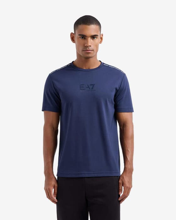 Trikot EA7 Minimal Logo Series Kurzarm dunkelblau