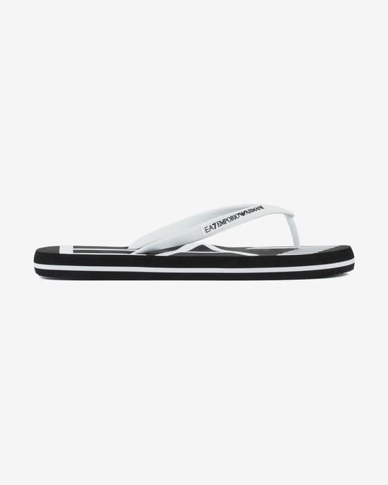 Chanclas EA7 Water Sport Oversize Logo negro blanco