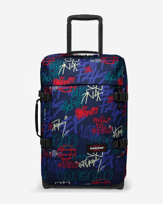 Trolley Eastpak Tranverz S 42L azul oceano rojo verde