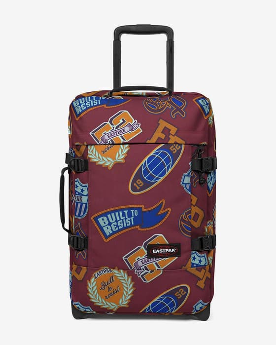 Trolley Eastpak Tranverz S 42L rojo oscuro naranja azul