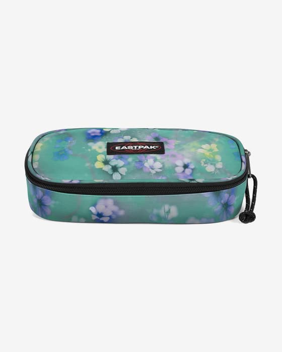 Estuche Eastpak Oval Single verde turquesa blanco rosa