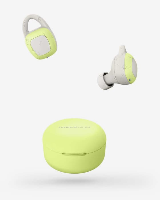 Auriculares Energy Sistem Sport 6 True Wireless amarillo brillante blanco