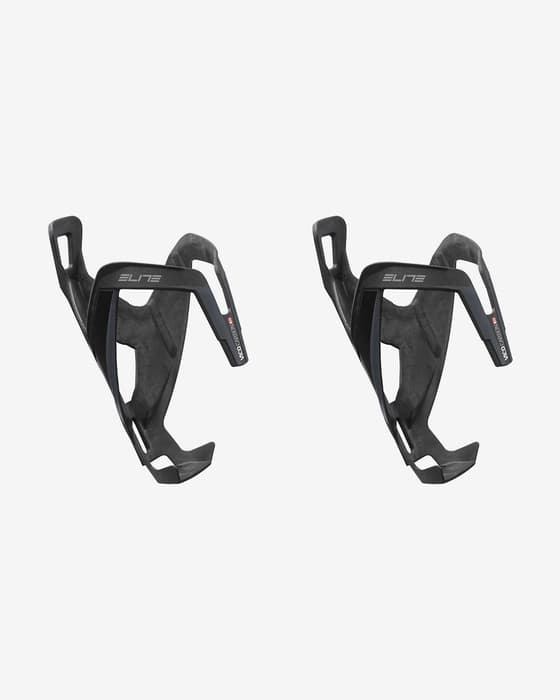 Portabidón Elite Vico Carbono negro mate (2 unidades)