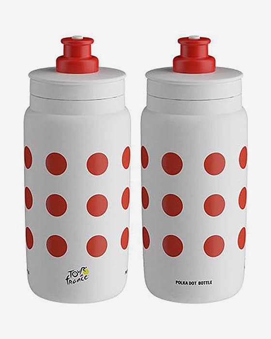 Bidón Elite Fly Tour de Francia 2025 550 ml blanco rojo