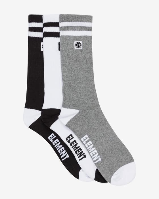 Calcetines Element Clearsight (3 pares) negro gris blanco