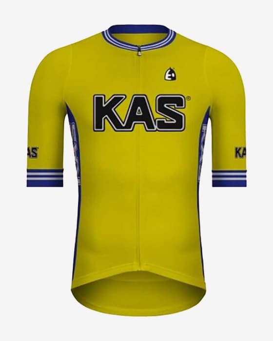 Maillot Etxeondo Kas manga corta amarillo