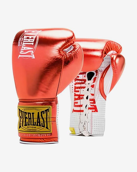 Guantes Everlast 1910 Pro Fight 8OZ rojo blanco amarillo