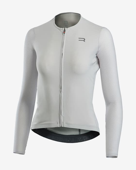 Maillot Finisseur Pro Race Racer manga larga blanco mujer