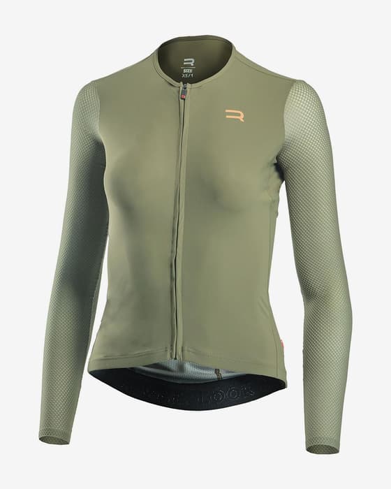 Maillot Finisseur Pro Race Racer manche longue vert femme