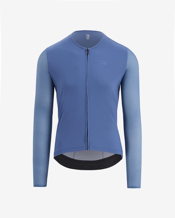 Maillot Finisseur Pro Race Racer manches longues bleu