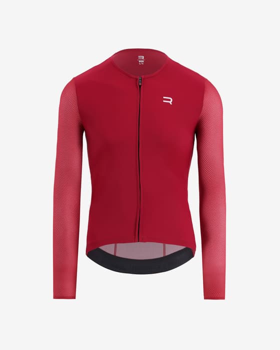 Maillot Finisseur Pro Race Racer manches longues rouge