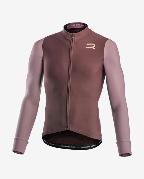 Maillot Finisseur Pro Race Skin manche longue marron lilas