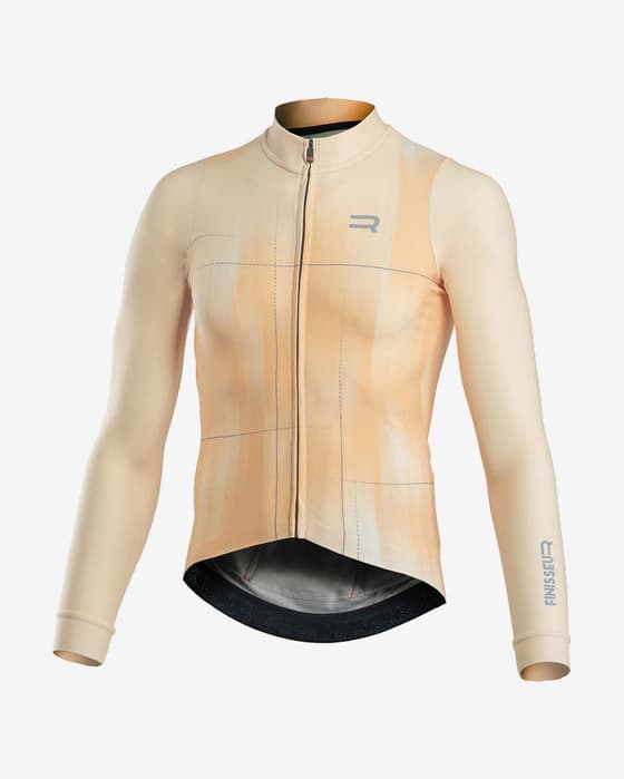 Maillot Finisseur Pro Race Ripe manche longue orange crème