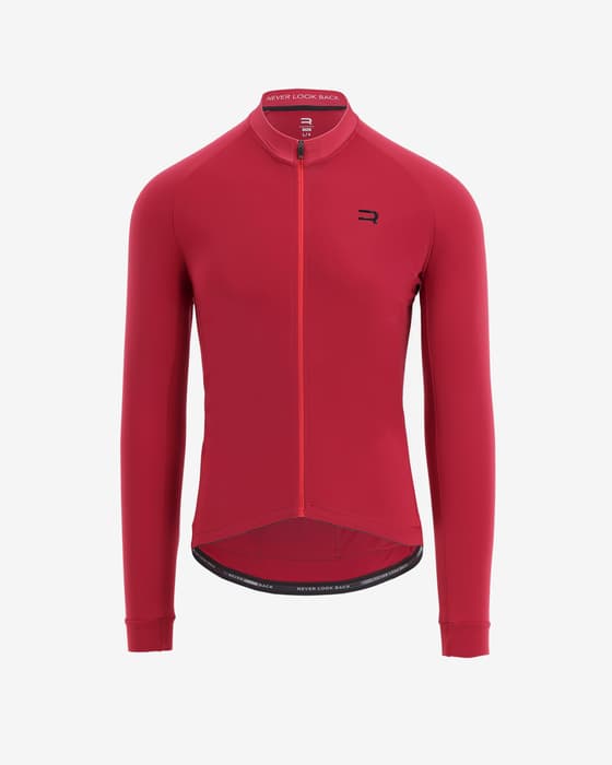 Maillot Finisseur Core Thermal manches longues rouge magenta