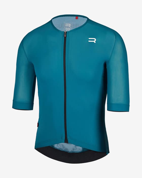 Maillot Finisseur Pro Race manche courte turquoise foncé