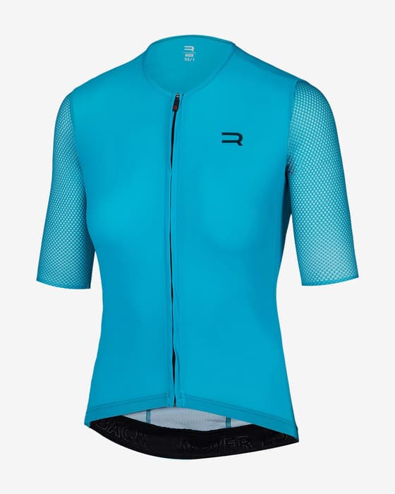 Maillot Finisseur Pro Race Racer manche courte bleu femme