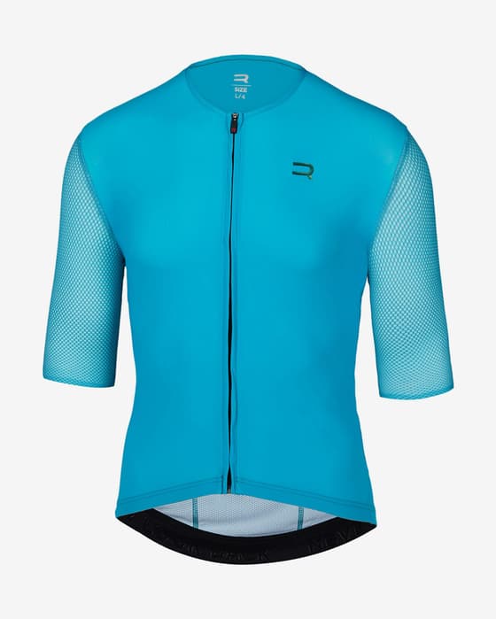 Maillot Finisseur Pro Race Racer manga corta turquesa
