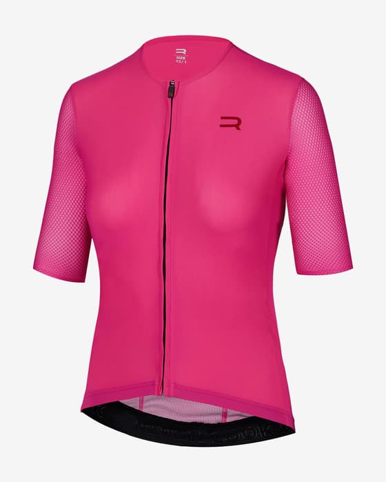 Maillot Finisseur Pro Race Racer manga corta rosa mujer