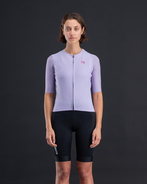 Maillot Finisseur Pro Race Racer manches courtes violet femme