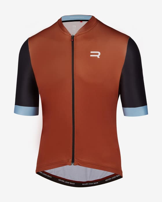 Maillot Finisseur Pro 3 manche courte orange bleu