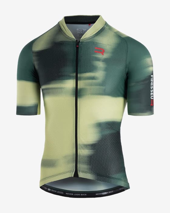Maillot Finisseur Climber XXV manches courtes vert jaune