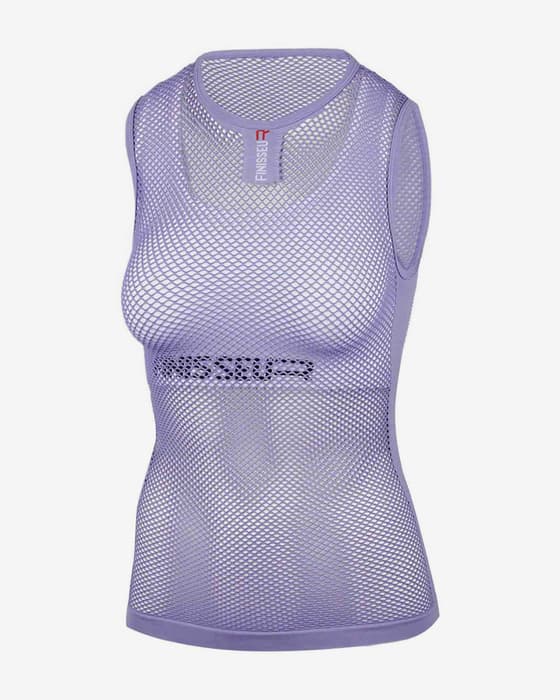 Camiseta interior Finisseur Mesh sin mangas lila mujer