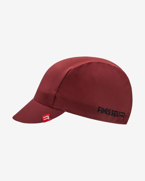 Gorra Finisseur Pro Race Carbon rojo cereza