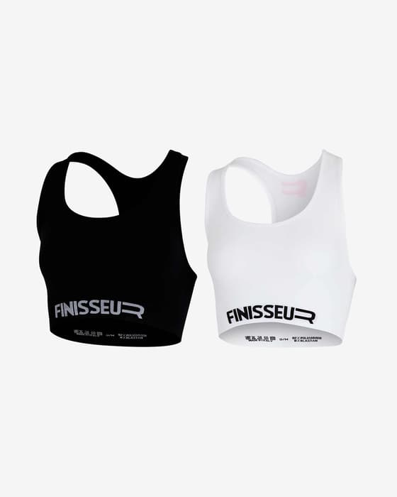 Pack soutien-gorge Finisseur Top Double blanc noir 2 unités