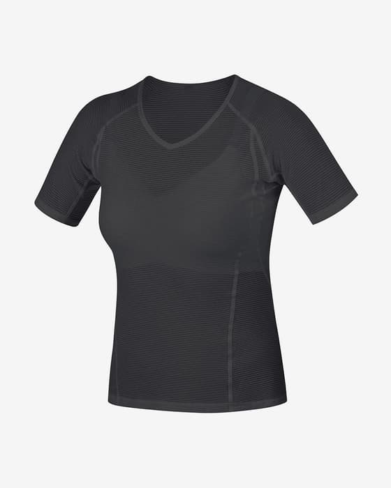 Camiseta interior Gore Wear Base Layer manga corta negro mujer
