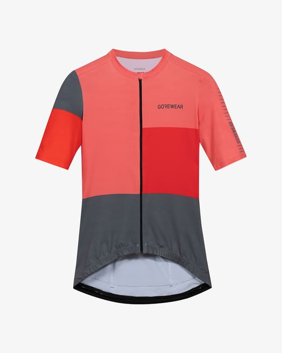 Maillot GOREWEAR Swiftride Block manga corta rojo negro mujer